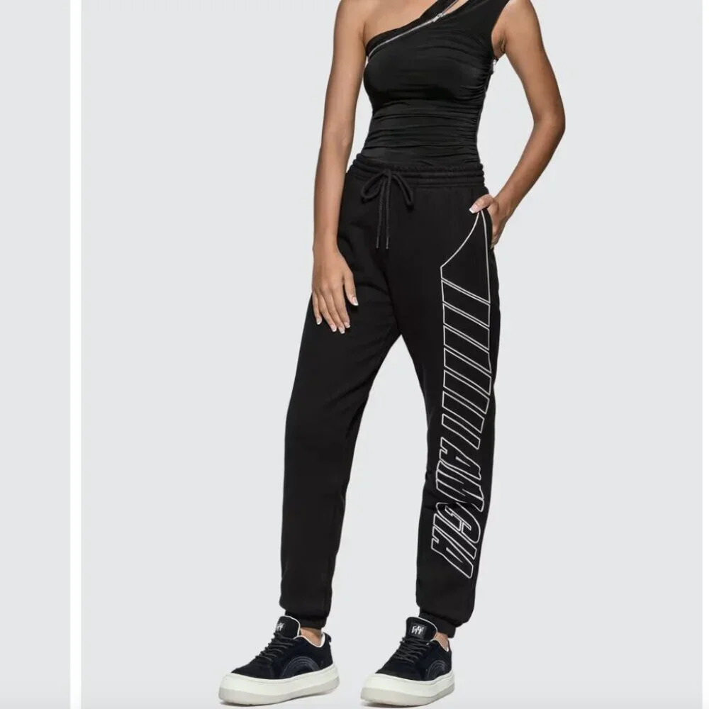 I.AM.GIA Taja Track Jogger Sweatpants Black Size Small